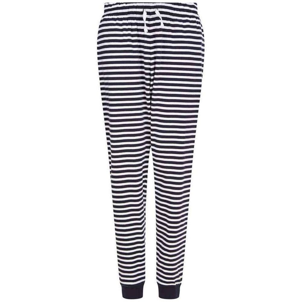 SF Unisex Adult Stars Cuffed Lounge Pants / Navy/White Stripe